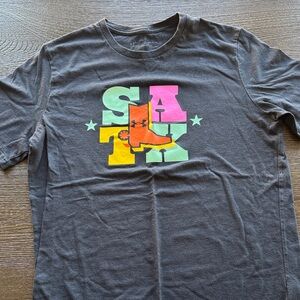 Under Armour Charcoal Tee with Vibrant Graphic